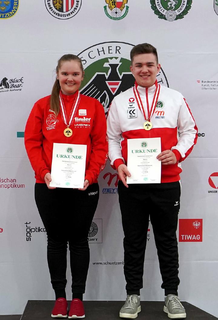 Siegerehrung LG Mixed Junioren Gold Zass Zoe Kuen Johannes 2